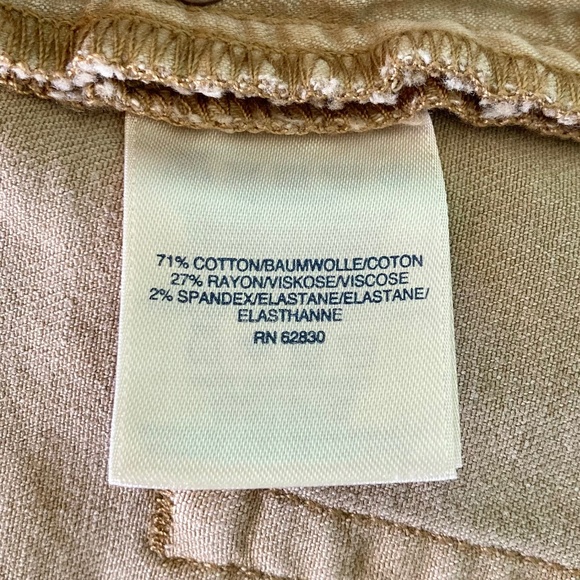 Women’s size 10 Lands’ End khaki high rise straight jeans in good condition - Picture 5 of 8